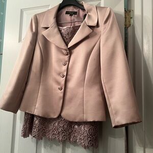 Tahari Arthur S Levine Luxe Blush Pink Women's Blazer